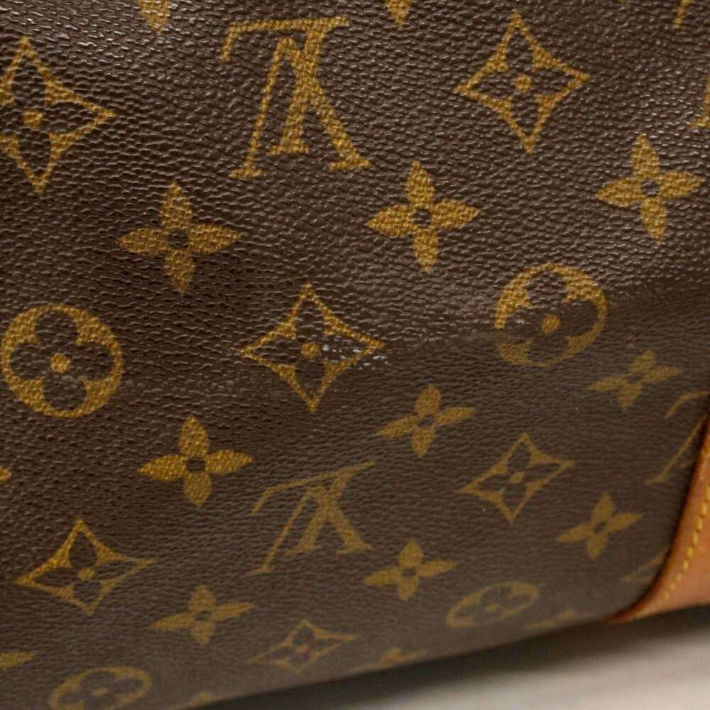 LOUIS VUITTON Brown Monogram Keepall 55 Boston Bag - Picture 13 of 14